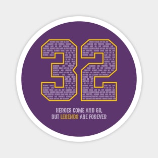 johnson Basketball Magic Los Angeles 32 Legend Magnet